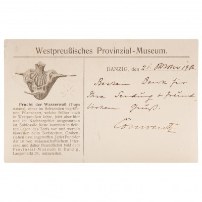 Postcard "West Prussian Provincial Museum"