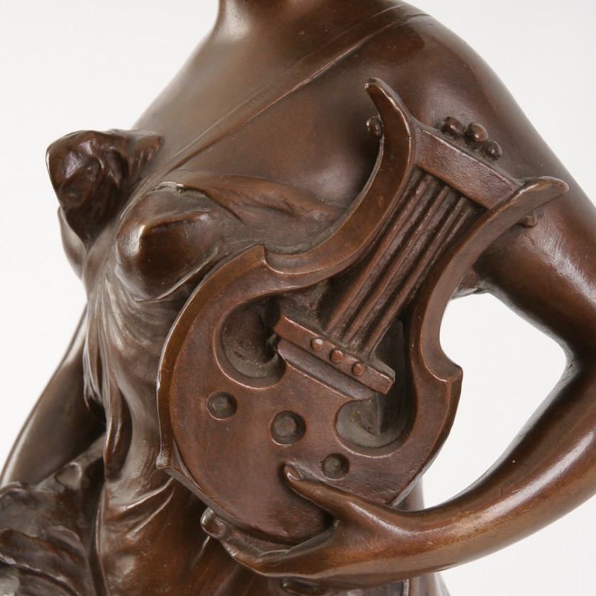 Bronze figure "Sapho" 