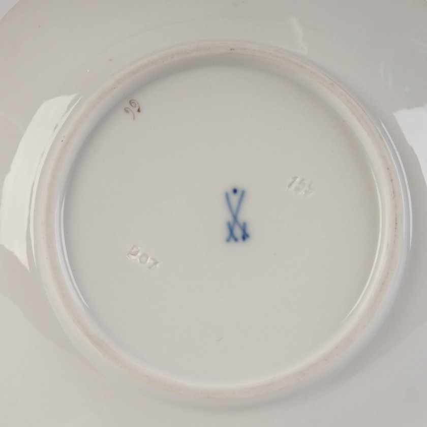 Porcelain tea cup and saucer