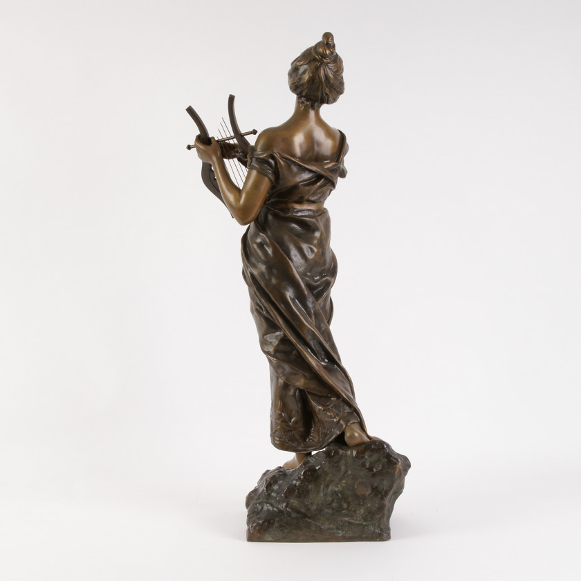 Bronze figure of "Sapho"