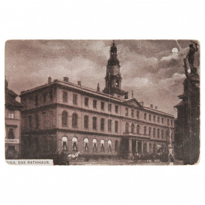 Postcard "Riga. The town hall"