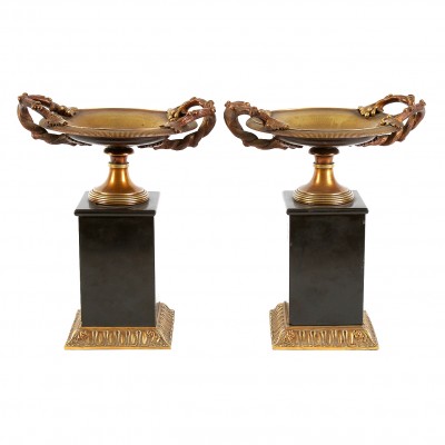 Pāris galda bronzas vāzes Grieķu stilā