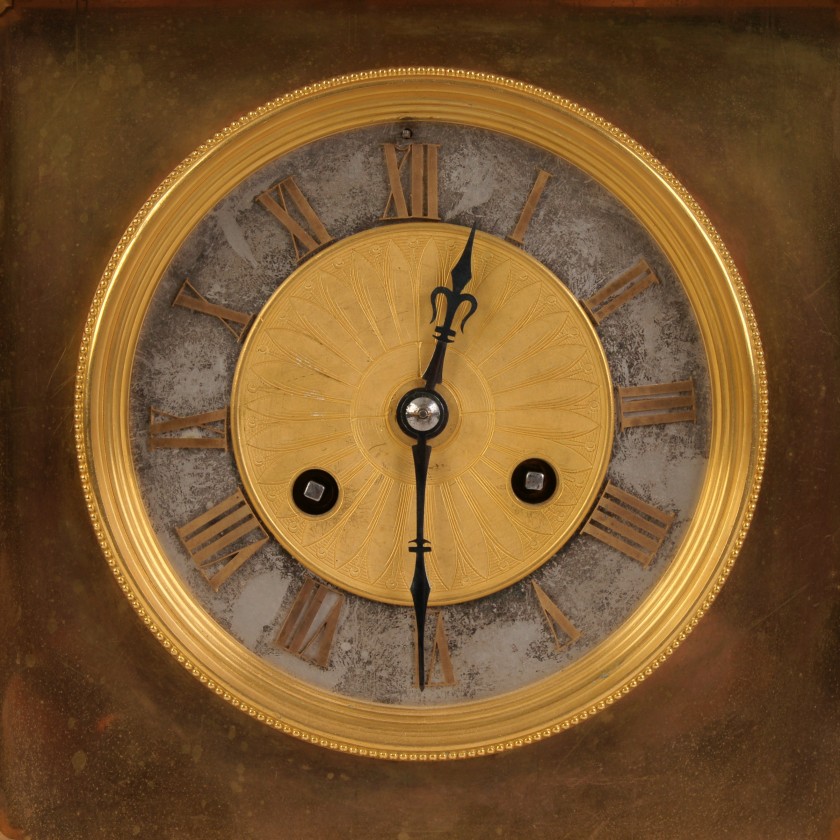 Bronze mantel Clock "Warwick Vase"