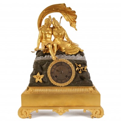 Bronze mantel clock