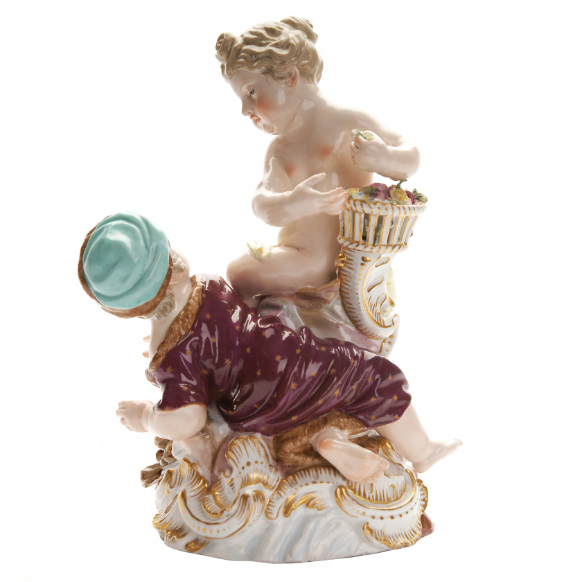 Porcelain figure "Allegory - Spring and Winter"