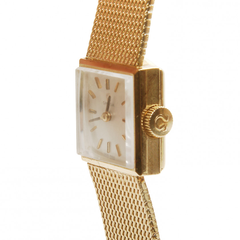 Золотые женские часы "Omega"