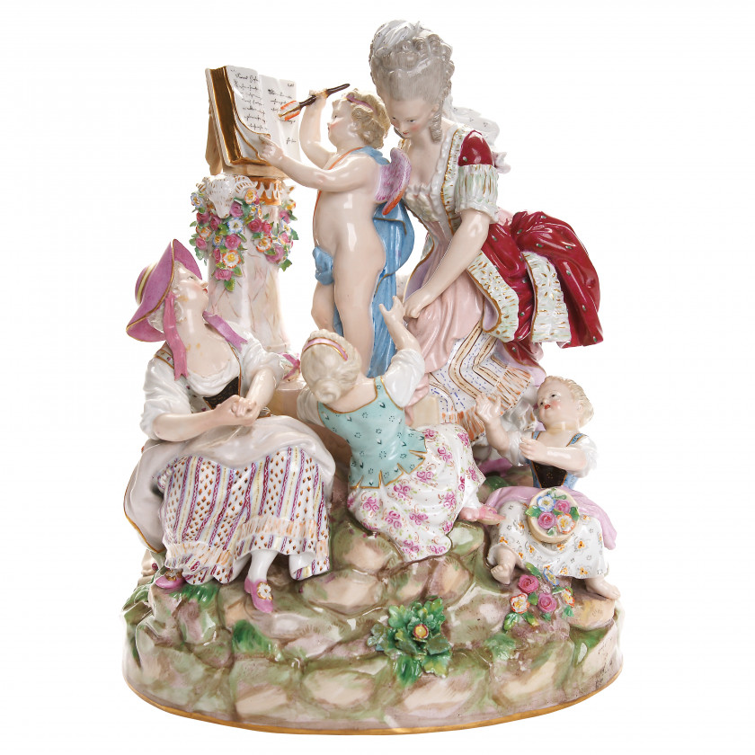 Porcelain figure "School of love"