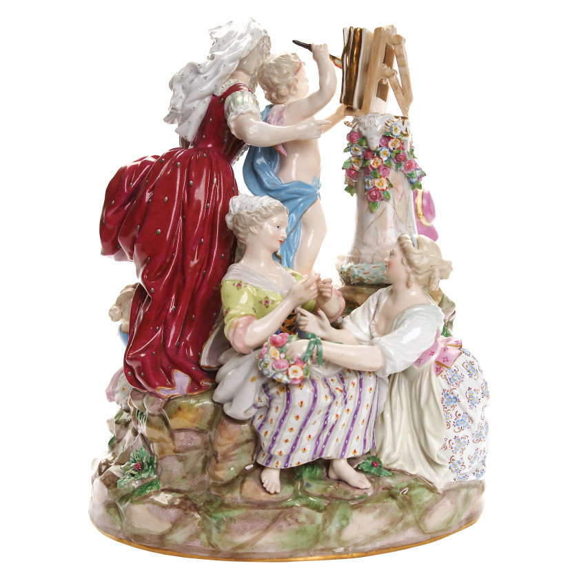 Porcelain figure "School of love"