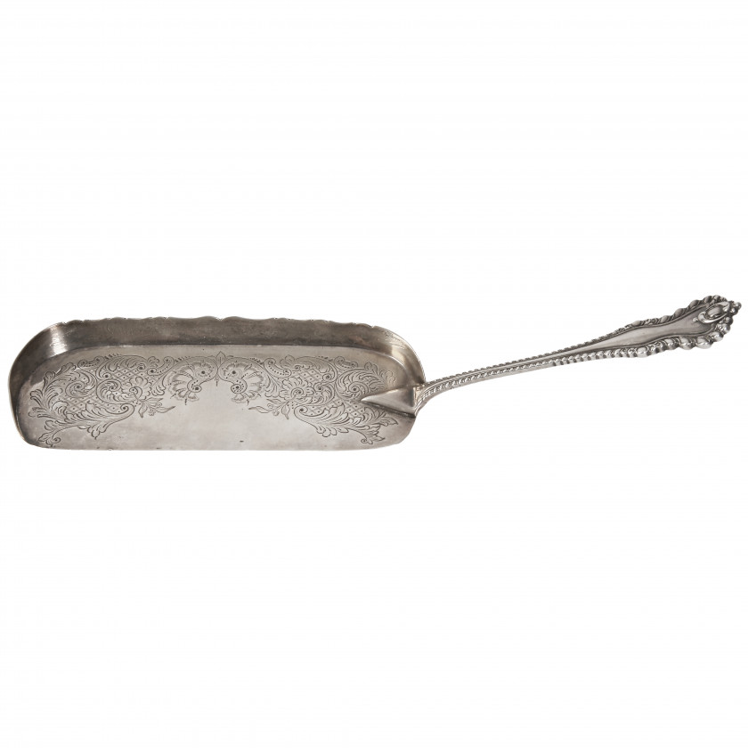 Silver crumb scoop