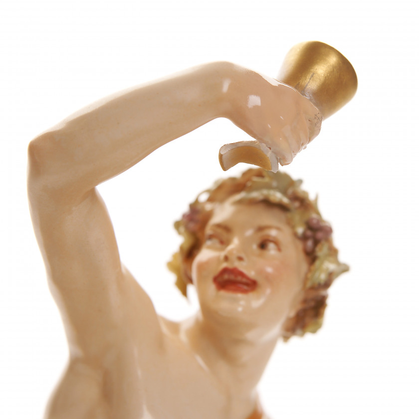 Porcelain figure "Bacchus"