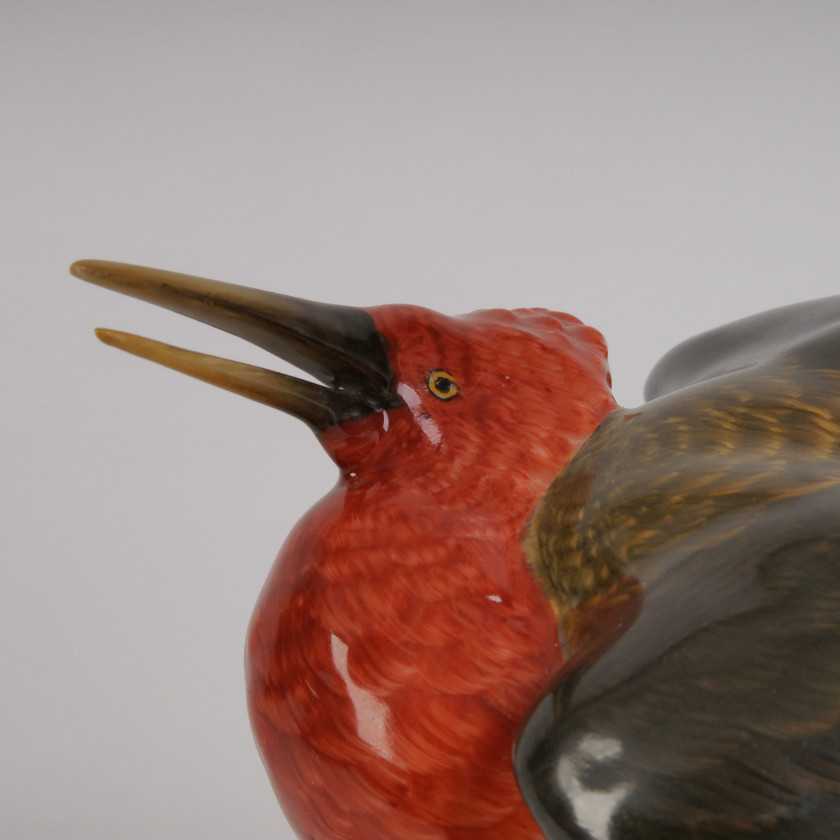 Porcelain figure "Exotic bird"
