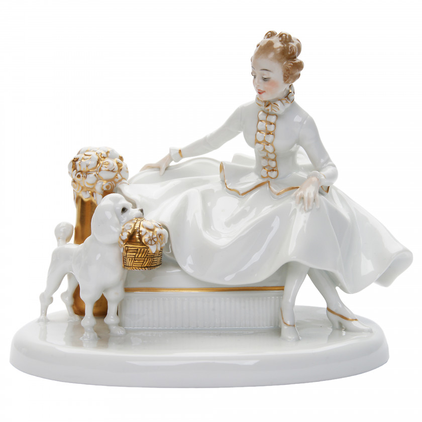 Porcelain figure "Congratulations"