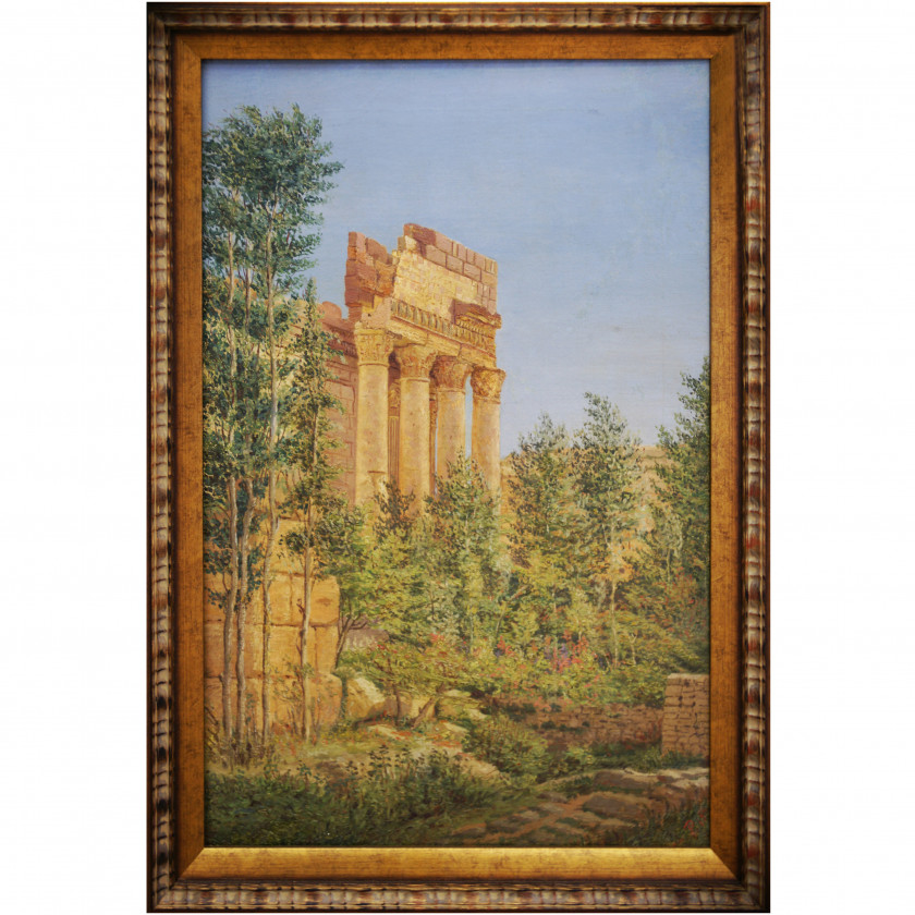 Painting "Temple of Jupiter in Baalbek"