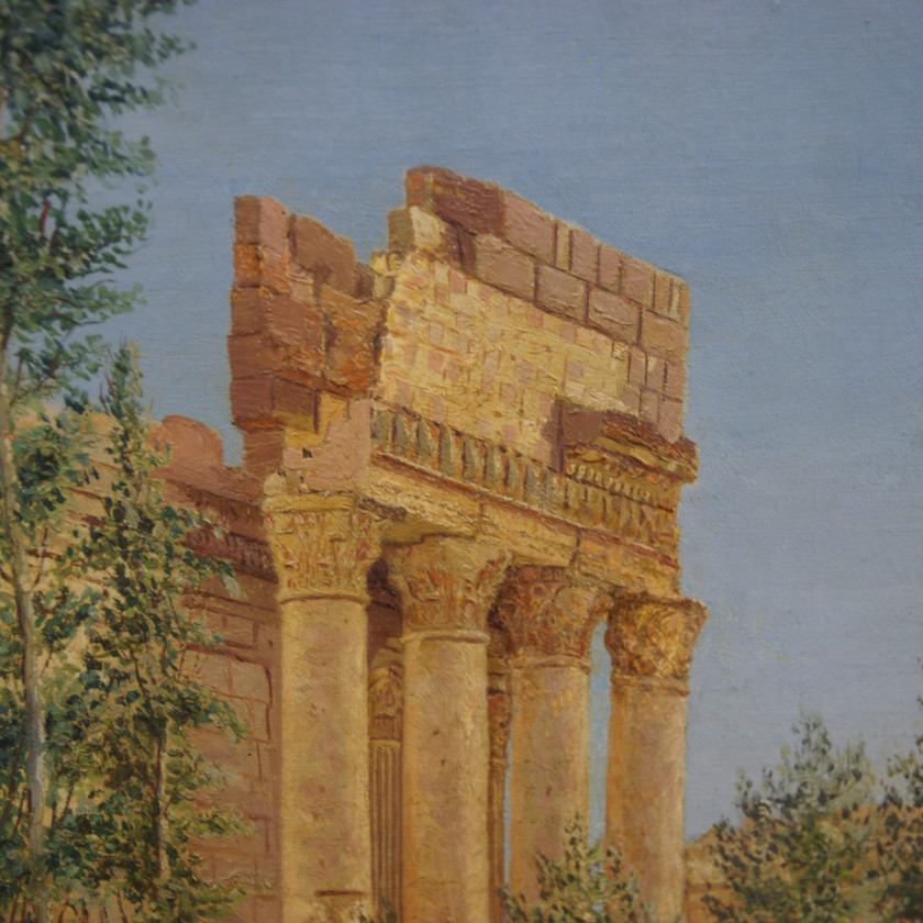 Картина "Храм Юпитера в Баальбеке"
