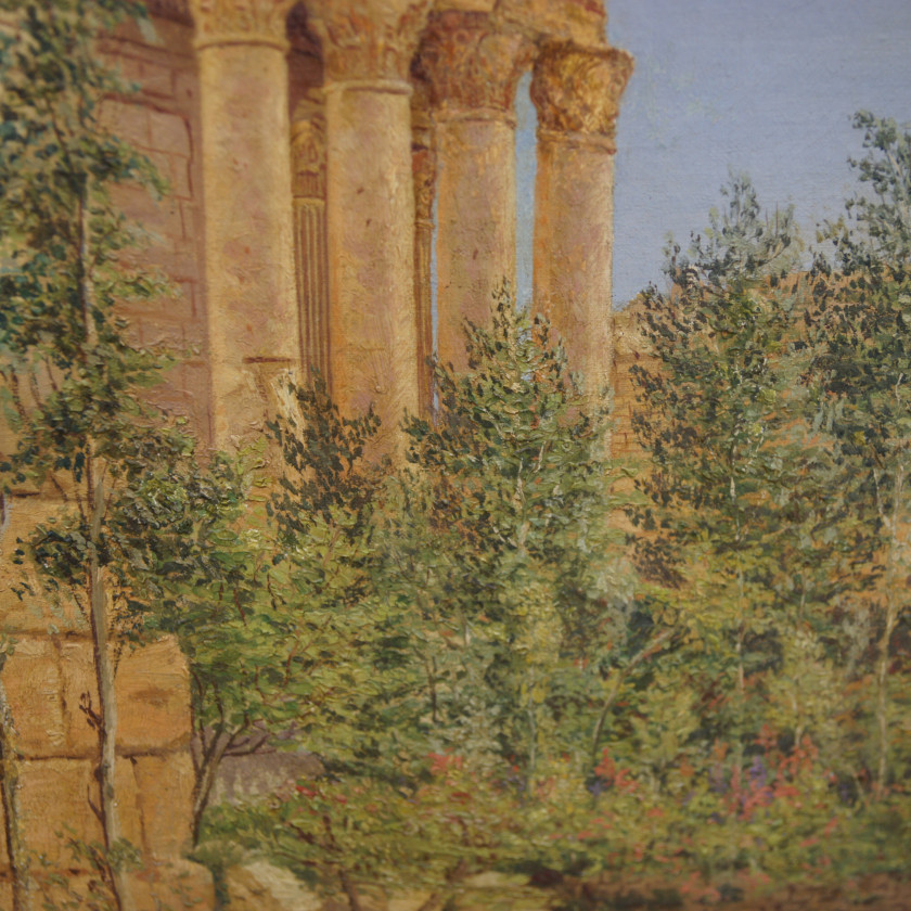 Glezna "Jupitera templis Baalbekā"