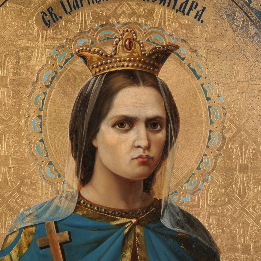 Ikona "Svēta Cariene Aleksandra"