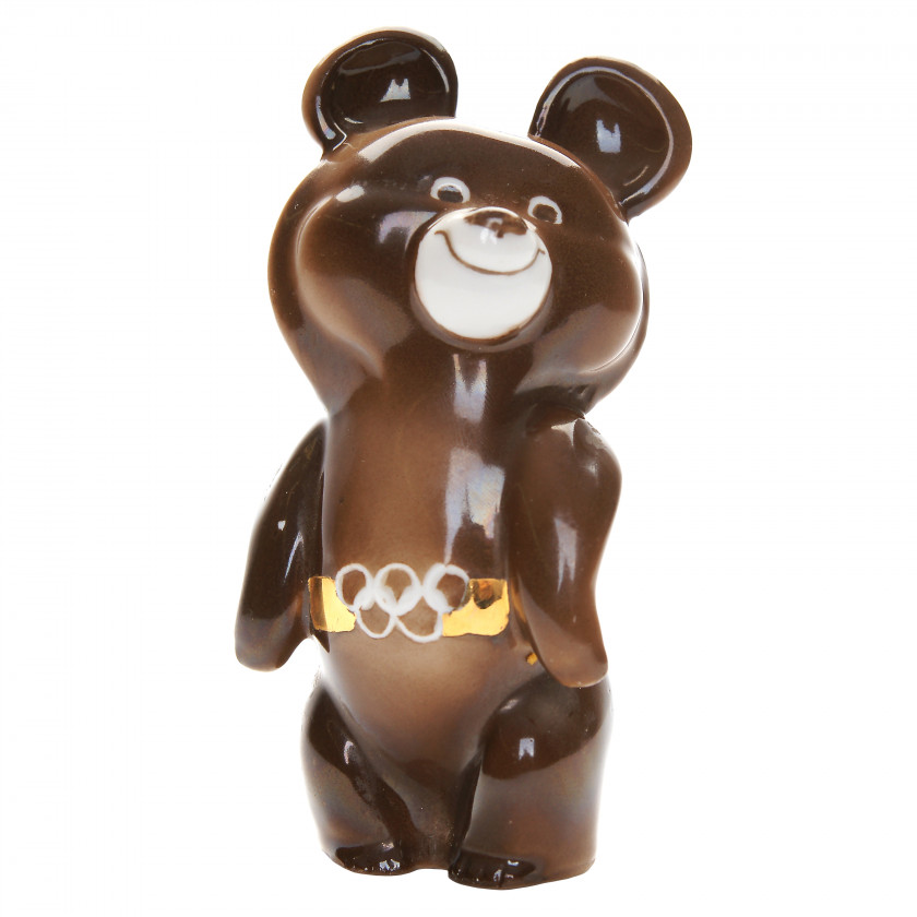 Porcelain figure "Olympic Bear"