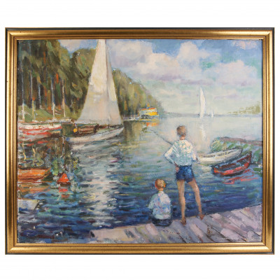 Painting "Young fishermens"
