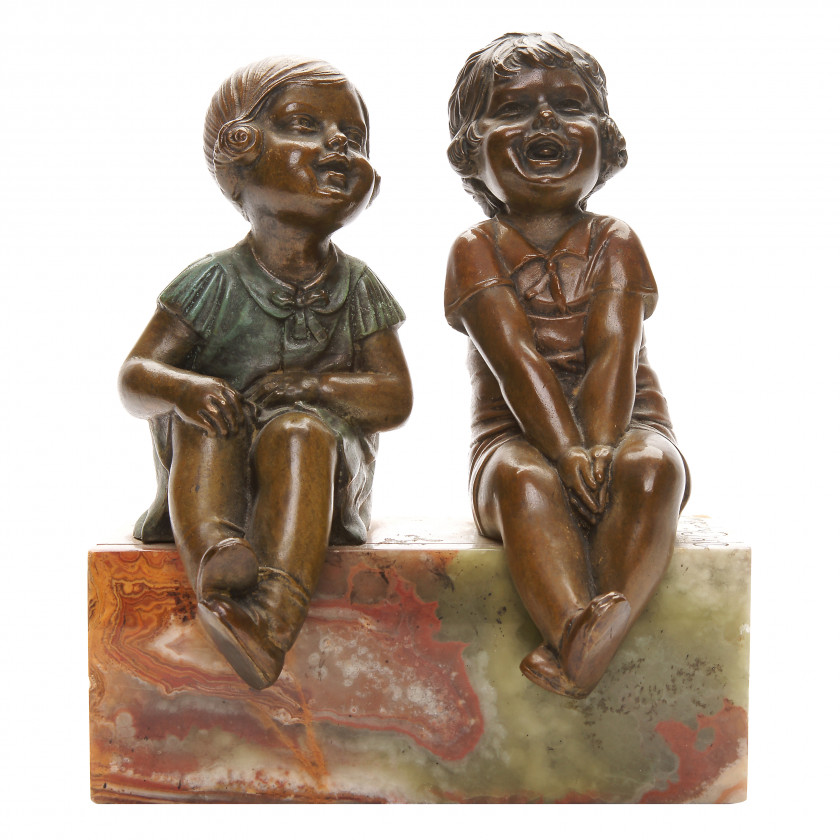 Bronze figure "Children"