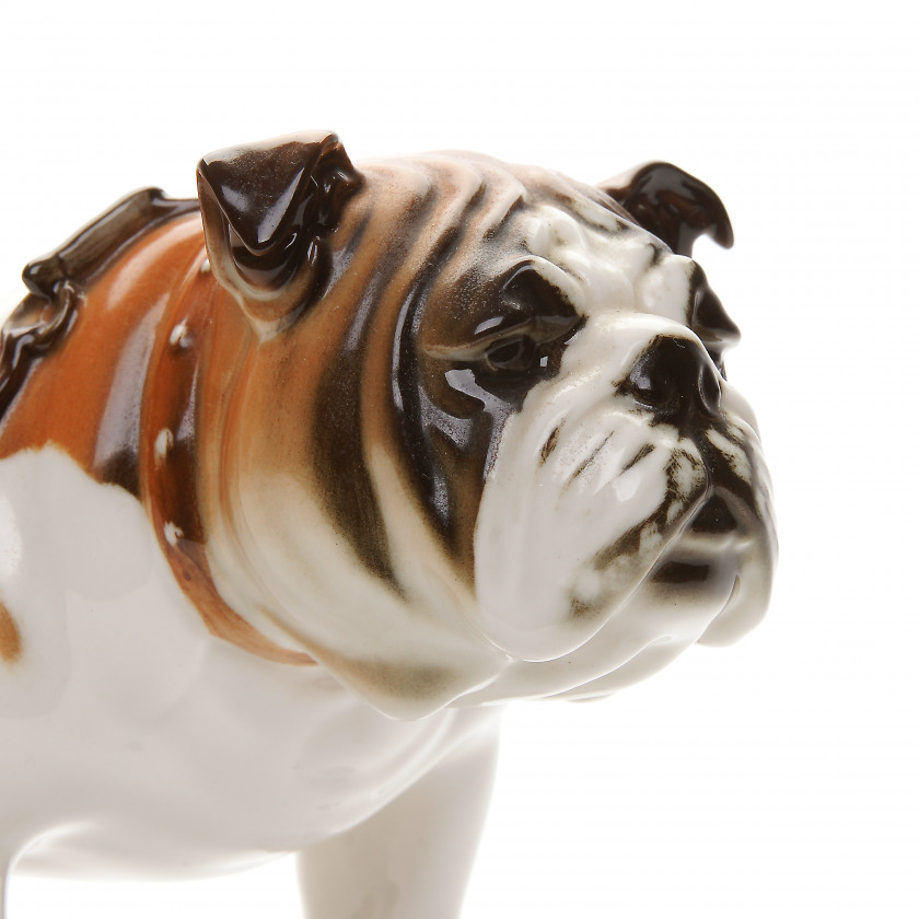 Porcelain figure "English bulldog"
