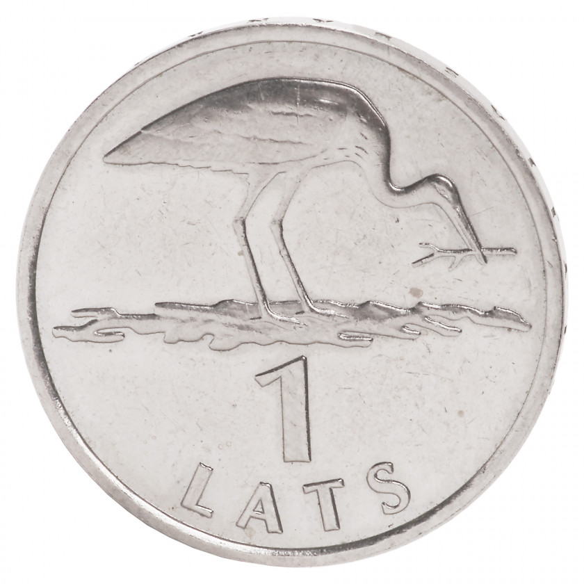1 lats 2001, Latvia - Stork (XF)