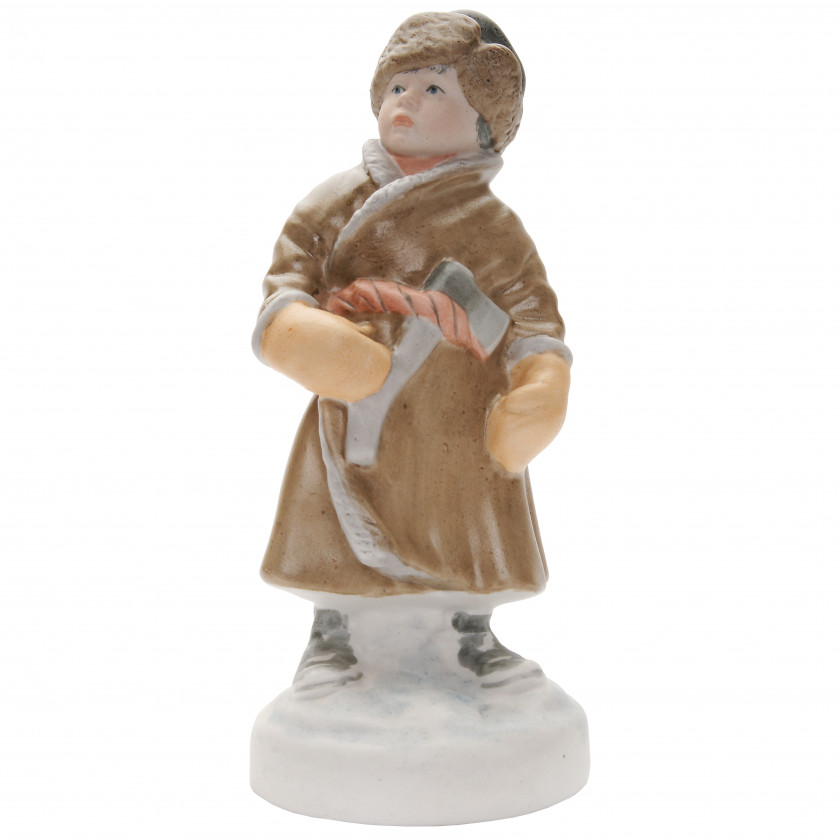 Porcelain figure "Young woodcutter"