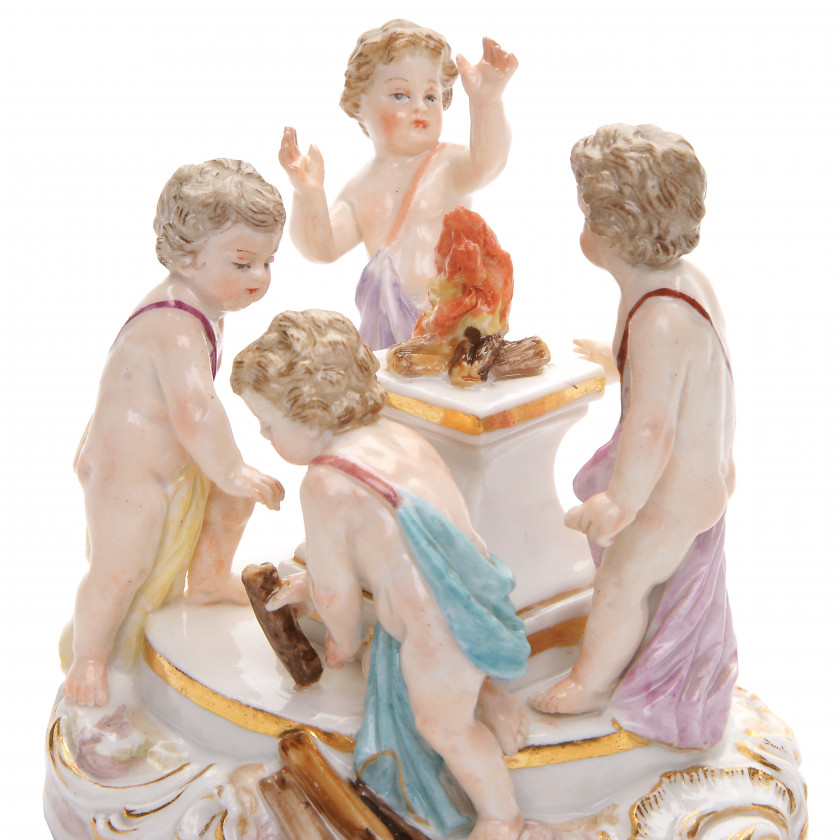 Porcelain figure "Allegory - Winter"