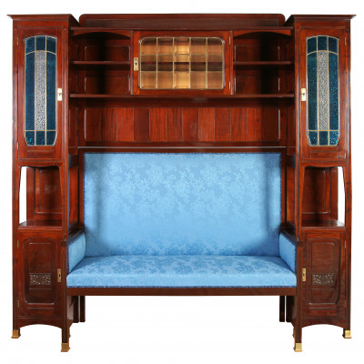Sofa cabinet in Art Nouveau style