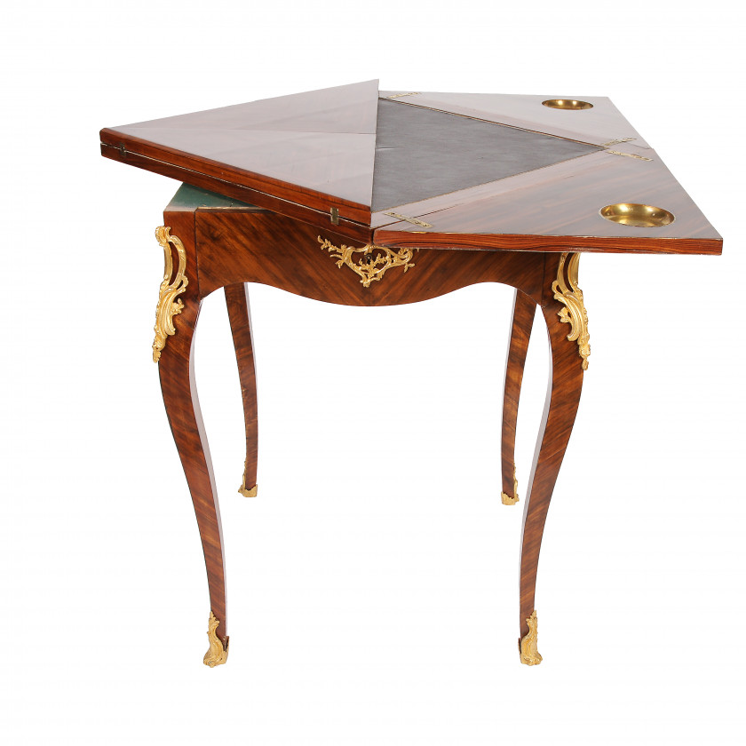 Карточный столик. Поворотный механизм для ломберного стола. Ломберный карточный столик. Журнальный ломберный столик. Карточный стол антикварный.