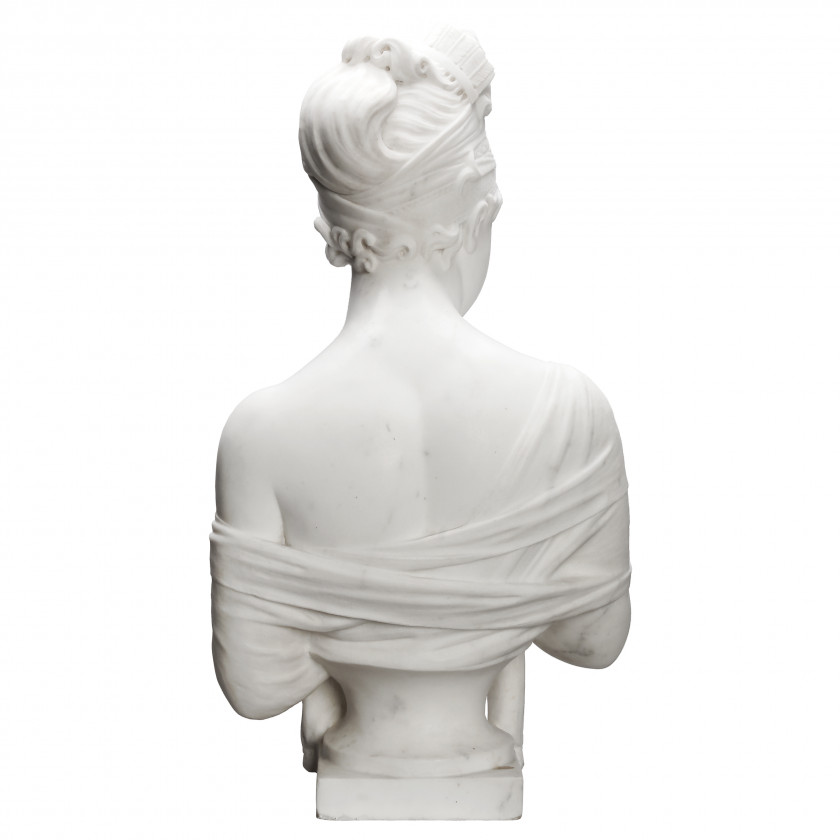 Marble bust "Madame Recamier"