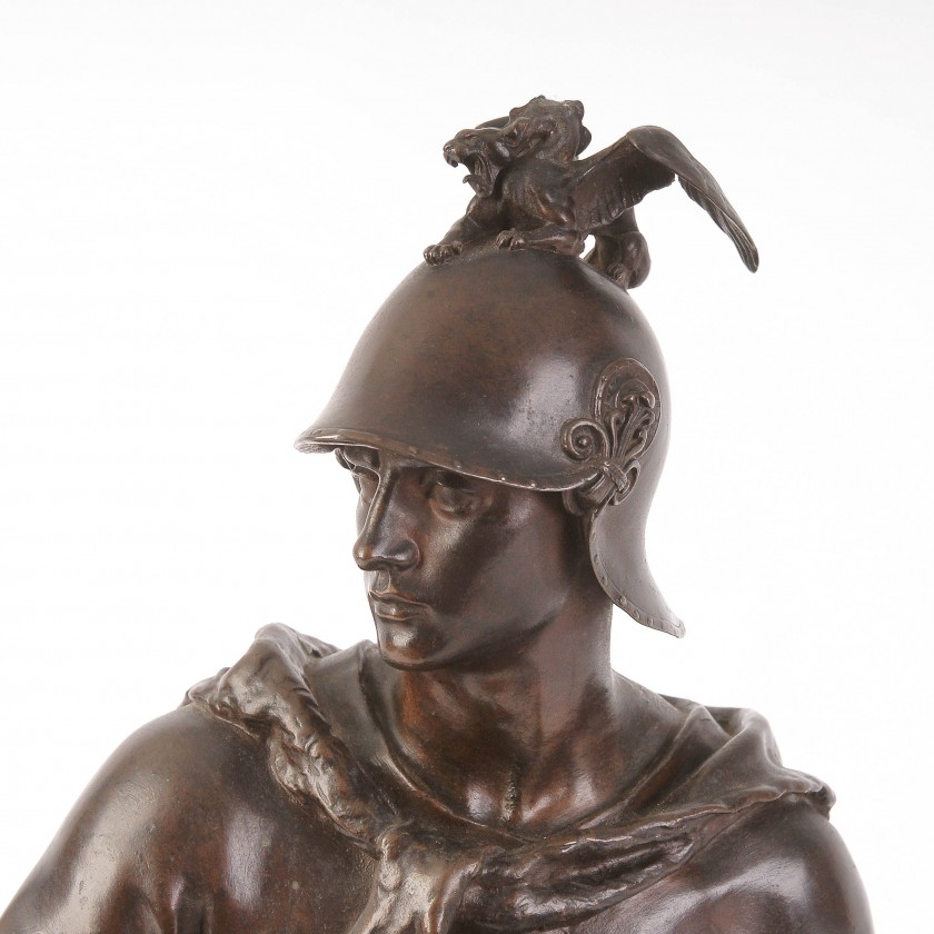 Bronza figūra "Romiešu karavīrs (Le Courage Militaire)"