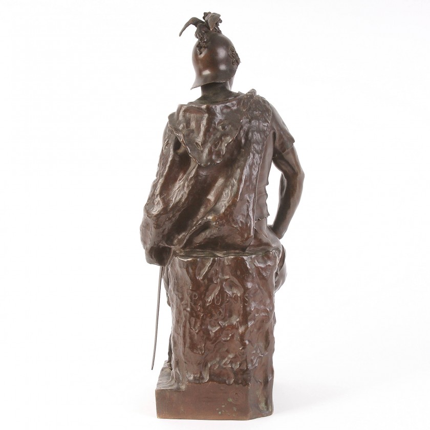 Bronze figure "Roman warrior (Le Courage Militaire)"