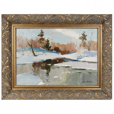 Painting "Winter landscape"