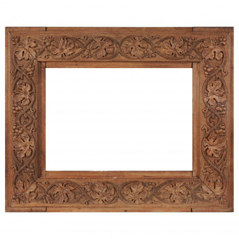 Carved wooden frame for painting