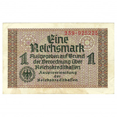 1 Reichsmark, Nazi German Occupied Territorie...