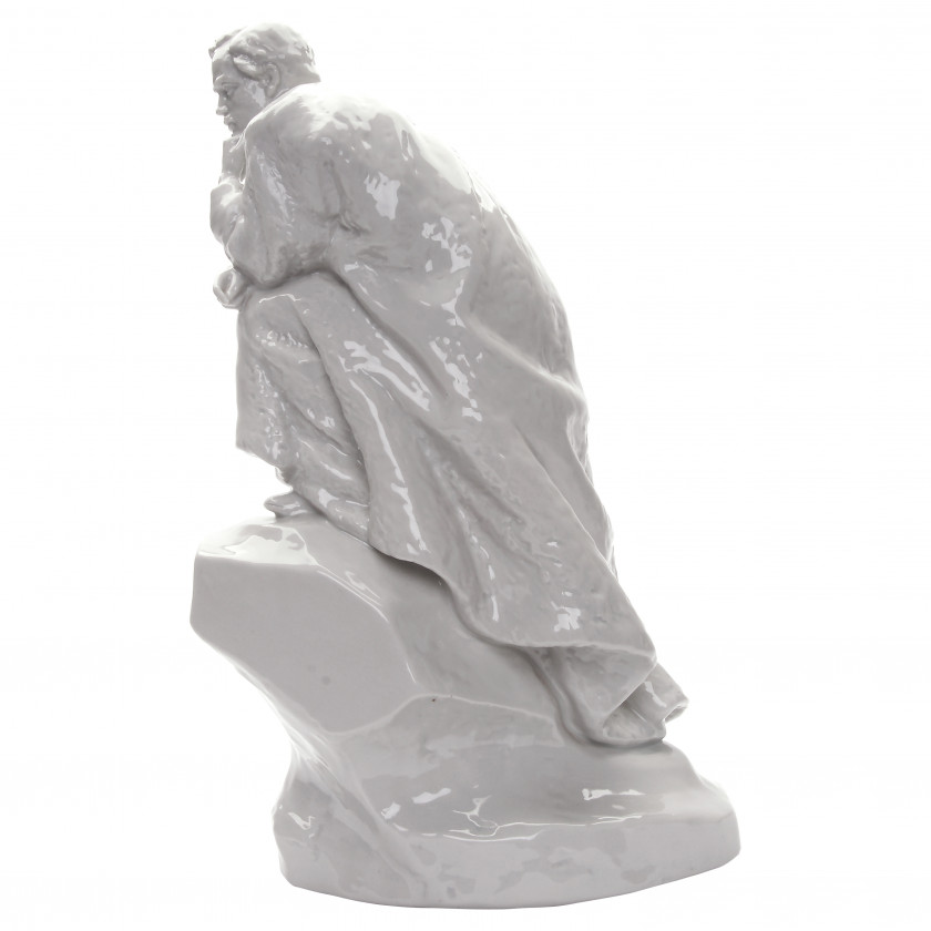 Porcelain figure "Lermantov on a rock"