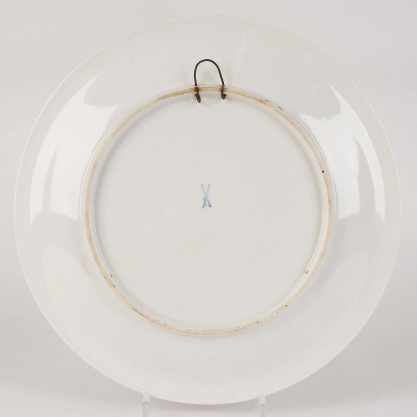 Large porcelain decorative plate