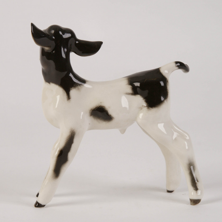 Porcelain figure "Bull calf"