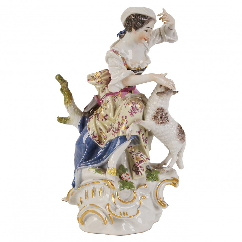 Porcelain figure "Shepherdess"