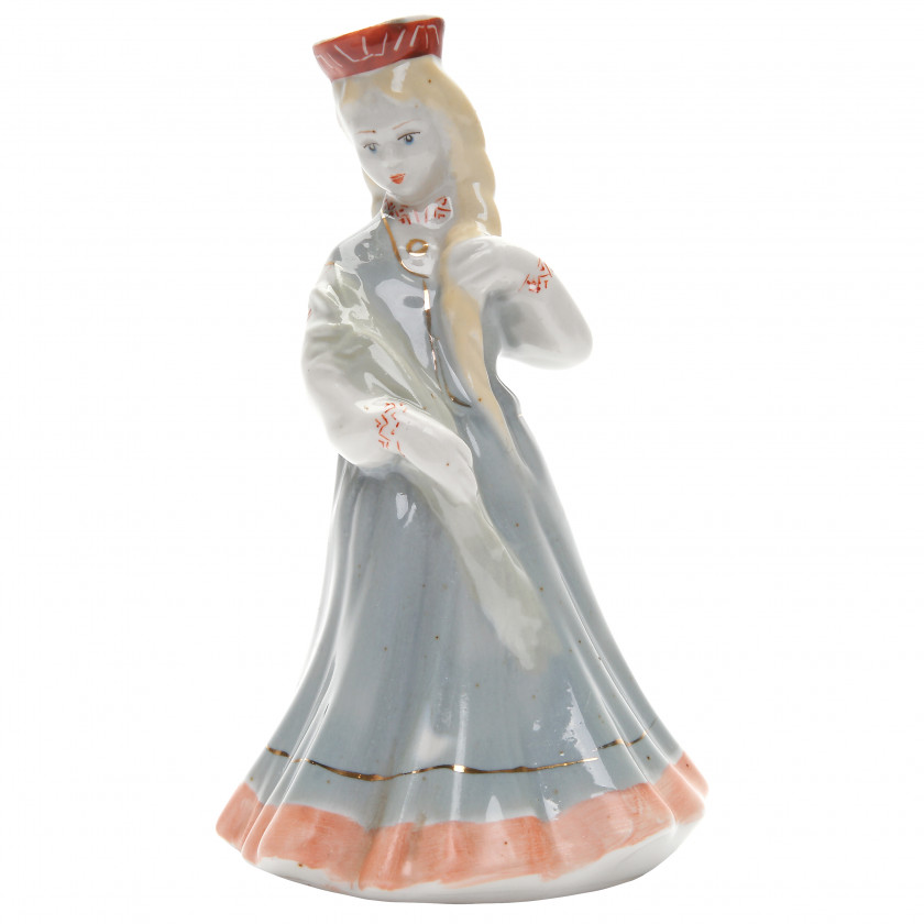 Porcelain figure "Latvian girl"