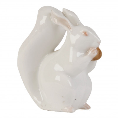 Porcelain figure "Squirrel with nut"
