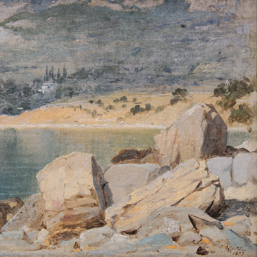 Painting "Crimean landscape"