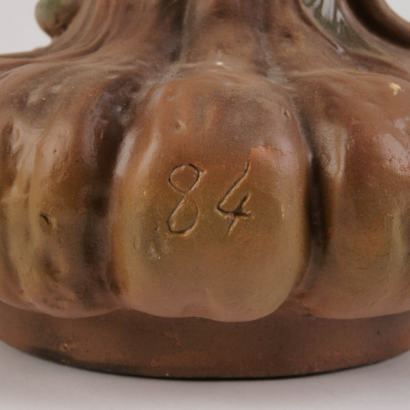 Terracotta vase "Woman with a lily Calla"
