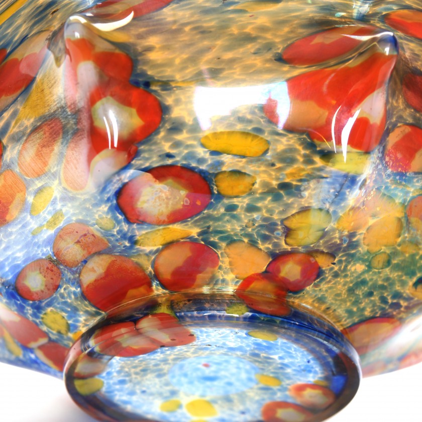 Glass vase "Millefiori"