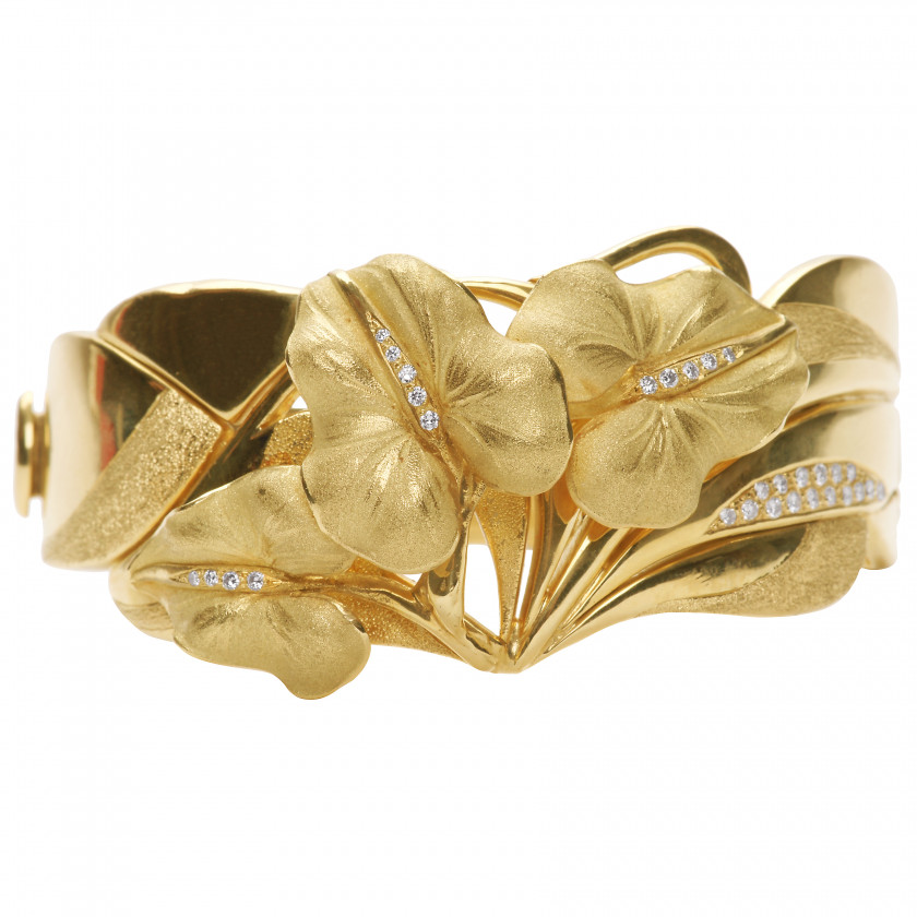 Gold bracelet with diamonds Annamaria Cammilli