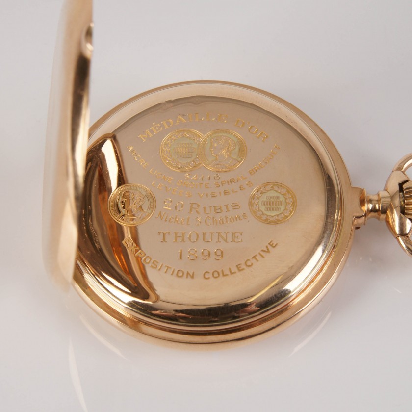 Золотые карманные часы "Henry"