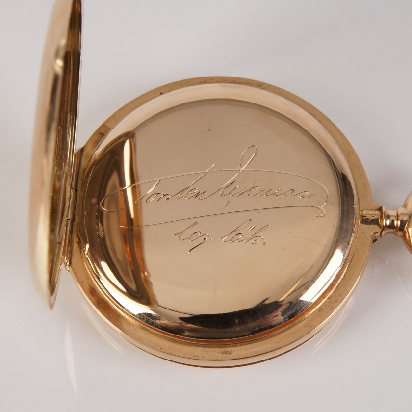 Zelta kabatas pulkstenis "Mermod Freres"