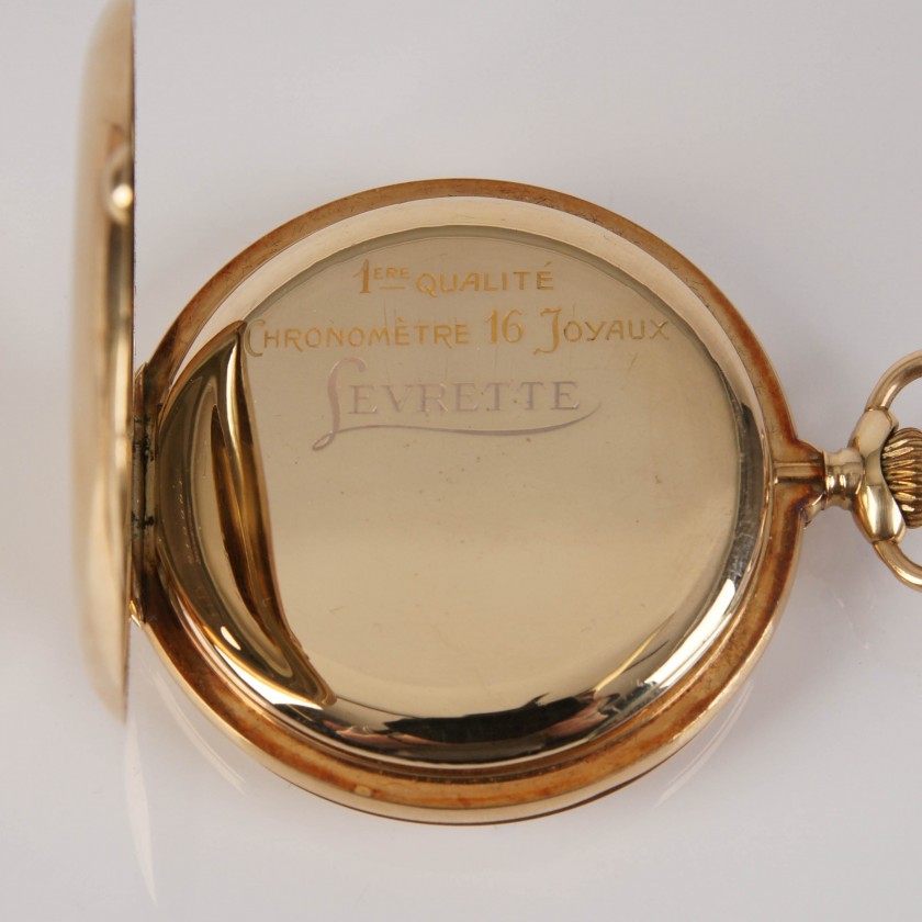 Золотые карманные часы "Levrette"