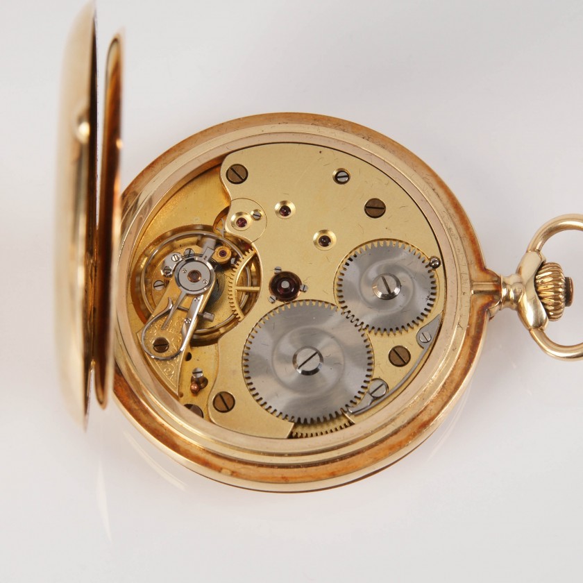 Золотые карманные часы "Levrette"