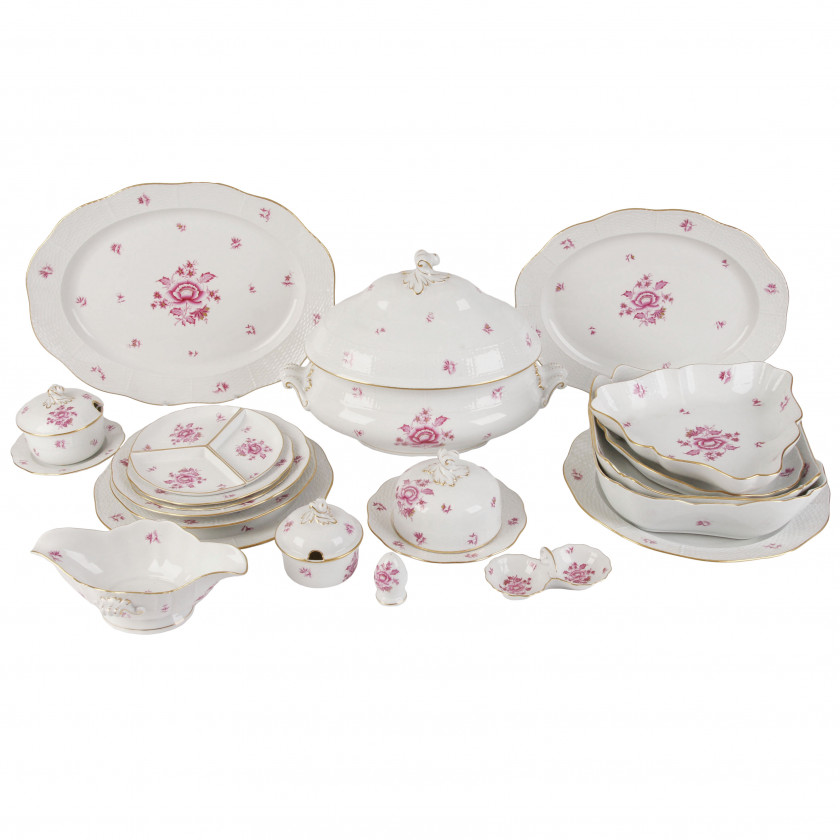 Large porcelain set for 12 persons (58 items)